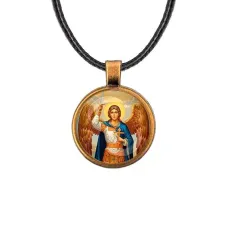 Кулон, цвет бронза, со шнурком, Архангел Михаил C1117029
