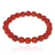 Браслет из натурального камня Лава, 8мм, цвет оранжевый BJBS-310-08