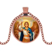 Кулон, цвет медь, с цепочкой, Архангел Михаил C1117030