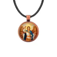 Кулон, цвет медь, со шнурком, Архангел Михаил C1117031