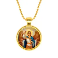 Кулон, цвет золото, с цепочкой, Архангел Михаил C1117032