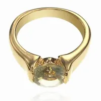 Кольцо с кристаллом Сваровски, размер 16 UC107-16