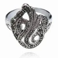 Кольцо со стразами, размер 17 UC113-17