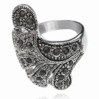 Кольцо со стразами, размер 16 UC114-16