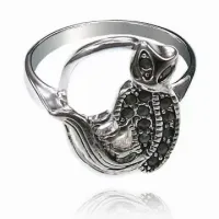 Кольцо Сова со стразами, размер 17 UC115-17