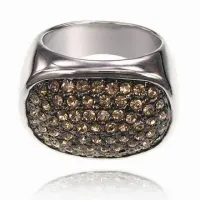 Кольцо со стразами Сваровски, размер 18 UC121-18