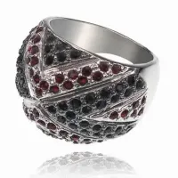 Кольцо со стразами Сваровски, размер 18 UC123-18