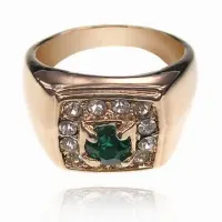 Кольцо со стразами и кристаллом Сваровски, размер 20 UC132-20