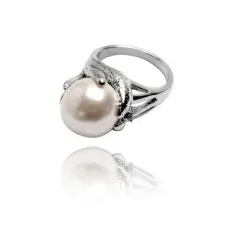 Кольцо с искусственным жемчугом, размер 19 UC143-19