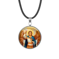 Кулон, нержавеющая сталь, со шнурком, Архангел Михаил C1117062