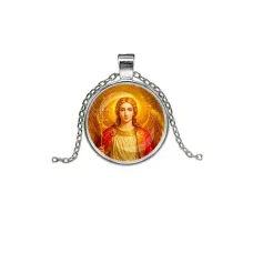 Кулон, цвет серебро, с цепочкой, Архангел Михаил C1118026