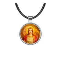 Кулон, цвет серебро, со шнурком, Архангел Михаил C1118027