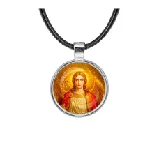 Кулон, цвет серебро, со шнурком, Архангел Михаил C1118027