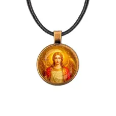 Кулон, цвет бронза, со шнурком, Архангел Михаил C1118029
