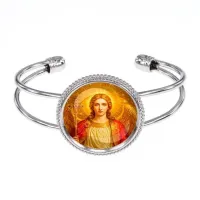 Браслет металлический, цвет серебро, Архангел Михаил C1118034