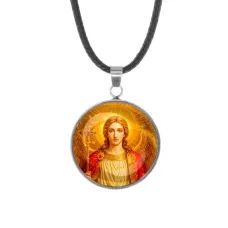 Кулон, нержавеющая сталь, со шнурком, Архангел Михаил C1118062