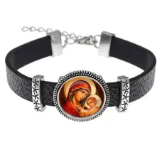 Кожаный браслет, Богородица с Иисусом C1119011