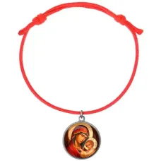 Браслет из красного шнура, Богородица с Иисусом C1119052