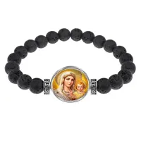 Браслет из лавы, Богородица с Иисусом C1120003