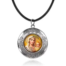 Арома-кулон металлический, Богородица с Иисусом C1120063