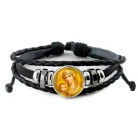 Кожаный браслет, Богородица с Иисусом C1121012