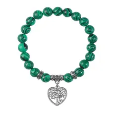 Браслет Дерево любви (любовь, семья), Малахит BSP-10-06