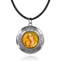 Арома-кулон металлический, Богородица с Иисусом C1121063