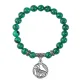 Браслет Волк (защита, сила, победа), Малахит BSP-10-07