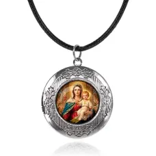 Арома-кулон металлический, Богородица с Иисусом C1122063