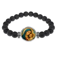 Браслет из лавы, Богородица с Иисусом C1123003