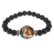 Браслет из лавы, Богородица с Иисусом C1124003