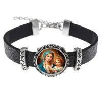 Кожаный браслет, Богородица с Иисусом C1124011