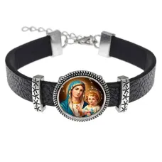 Кожаный браслет, Богородица с Иисусом C1124011