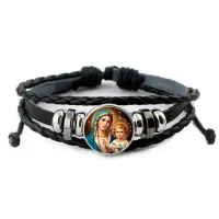 Кожаный браслет, Богородица с Иисусом C1124012