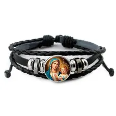 Кожаный браслет, Богородица с Иисусом C1124012