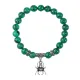 Браслет Паук (защита, трудолюбие, достаток), Малахит BSP-10-14
