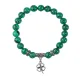 Браслет Клевер (удача, везение), Малахит BSP-10-0016