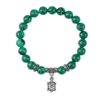 Браслет Черепаха (здоровье и долголетие), Малахит BSP-10-16