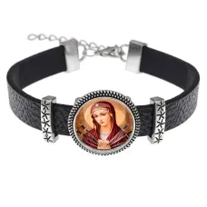 Кожаный браслет, Матерь Божья Семистрельная C1126011