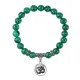 Браслет Ом (защита и духовное развитие), Малахит BSP-10-18