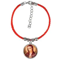 Браслет из красного шнура, Матерь божья семистрельная C1126047