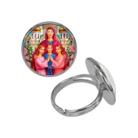 Кольцо металлическое, цвет серебро, Вера, Надежда, Любовь, Софья C1127015