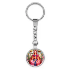 Круглый брелок, цвет серебро, с цепочкой, Вера, Надежда, Любовь, Софья C1127022