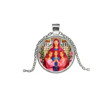 Кулон, цвет серебро, с цепочкой, Вера, Надежда, Любовь, Софья C1127026