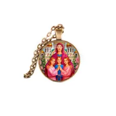 Кулон, цвет бронза, с цепочкой, Вера, Надежда, Любовь, Софья C1127028