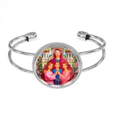 Браслет металлический, цвет серебро, Вера, Надежда, Любовь, Софья C1127034