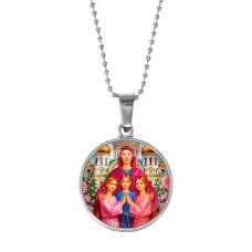 Кулон, цвет серебро, с цепочкой, Вера, Надежда, Любовь, Софья C1127053