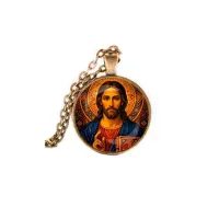 Кулон, цвет бронза, с цепочкой, Иисус Христос C1128028