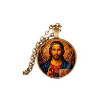 Кулон, цвет бронза, с цепочкой, Иисус Христос C1128028