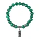 Браслет Счеты (богатство), Малахит BSP-10-21